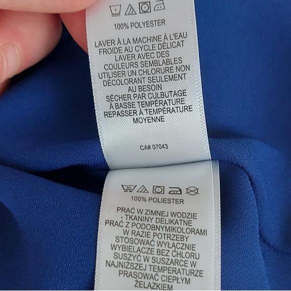 Rachel Zoe - Royal Blue Sleeveless Knee-Length Semi-Formal Side Zip Dress - Picture 11 of 12